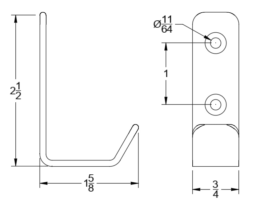 Wall Hooks Single Hook 4