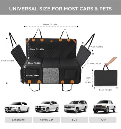 Dog Car Seat Cover for Back Seat