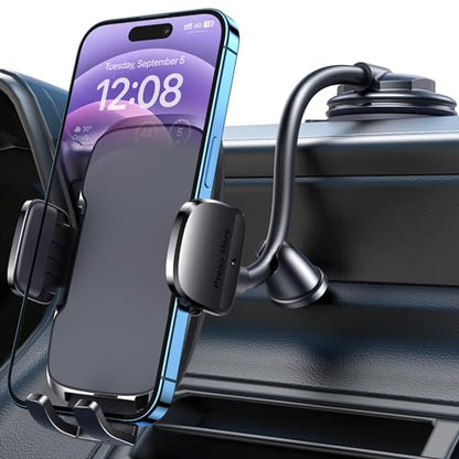 Phone Mount for Car Holder 6.2IN Windshield Dashboard Mounting Kits [Washable Strong Suction Cup] Cell Phone Holder Car Mounts for All iPhone Android Smartphone