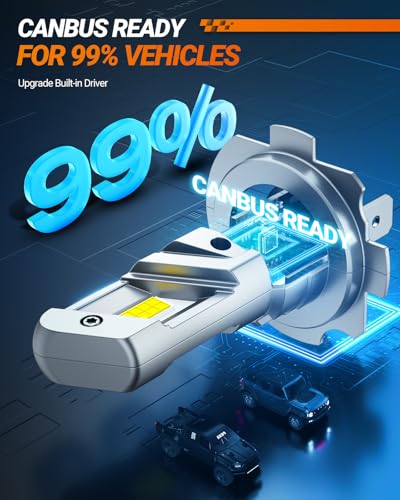 H7 Fog Light Bulbs 900% Brightness 50000LM Super Bright