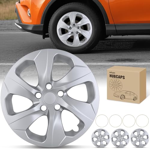 Wheel Cover Hubcaps 17 Inch Compatible for Toyota RAV4 2019 2020 2021 2022 2023 2024 2025 Hub Caps 17 inch Set of 4 Rim Covers Protector Wheel Replacement 42602 (4 Count)