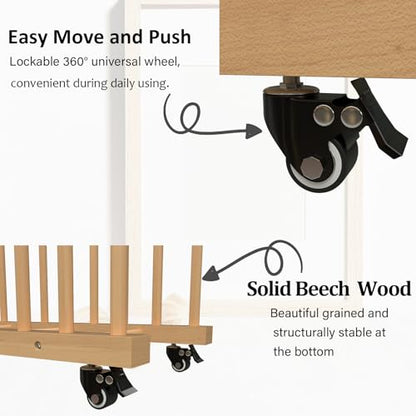 Canvas Storage Rack with Wheels