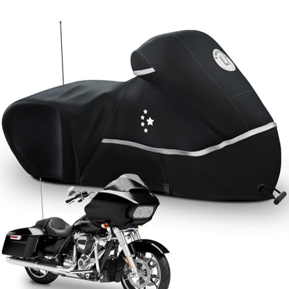 Motorcycle Cover 420D Heavy Duty Storage for Touring Models Harley Davidson Road King