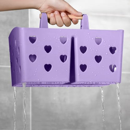 Portable Shower Caddy Plastic Shower Basket Organizer with Handle