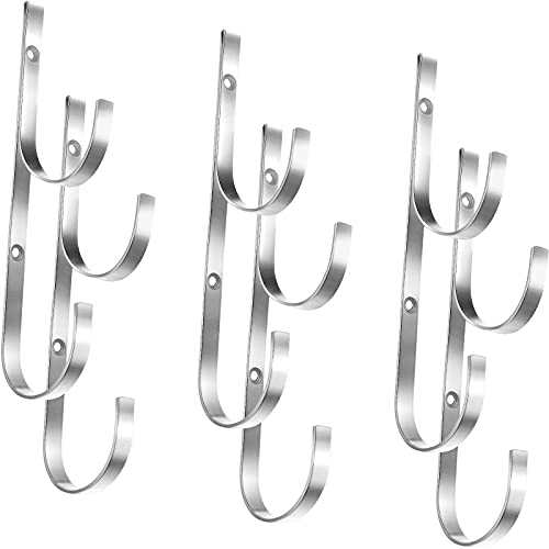 6 Pieces Pool Pole Hook Hanger Swimming Brackets Pool Hook (6 Count)