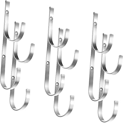 6 Pieces Pool Pole Hook Hanger Swimming Brackets Pool Hook (6 Count)