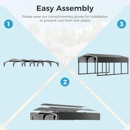 12×20 FT Carport