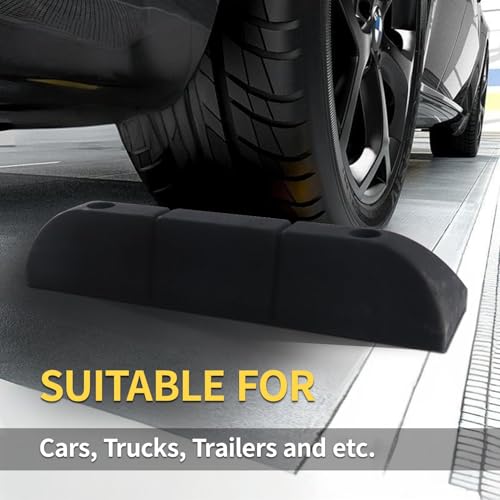 Rubber Parking Stopper for Garage 4 Pack