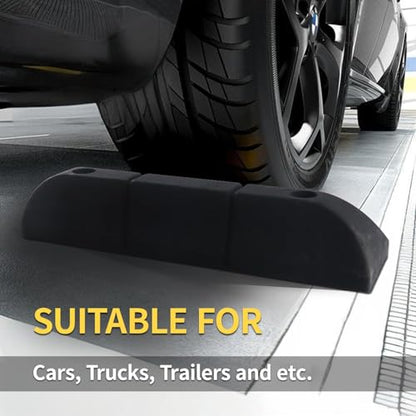 Rubber Parking Stopper for Garage 4 Pack