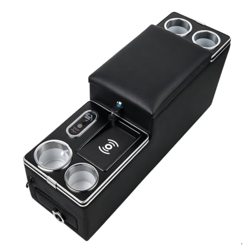 Update Upgraded Universal Center Console Between Seat Organizer with Wireless Charging