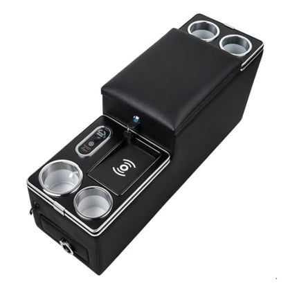 Update Upgraded Universal Center Console Between Seat Organizer with Wireless Charging