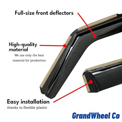 Window Deflectors Smoke Tinted In