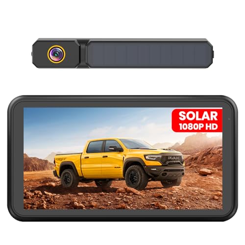 5" Solar Wireless Rear View Camera 2 Mins Installation HD1080P