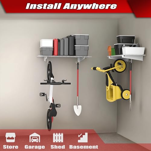 2 Pack Garage Wall Shelves