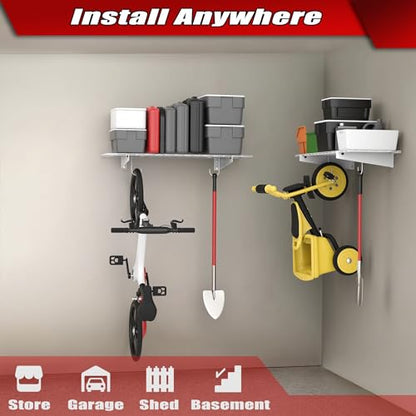 2 Pack Garage Wall Shelves
