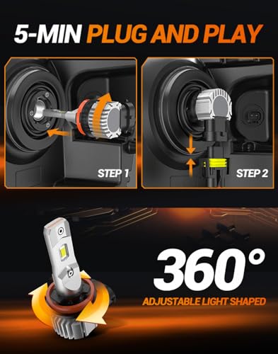 H11 LED Fog Light Bulbs (2 Count)
