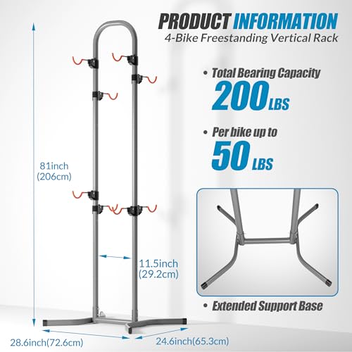 4 Bike Rack Bicycle Rack (299.2 Ounce)