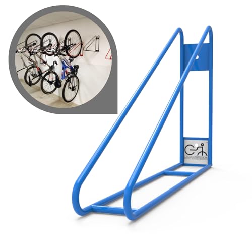 No Lift Vertical Bike Hanger Simple & Secure Space Saving Bike Wall Mount for Garage & Commercial Use Bicycle Holder for Mountain and Road Bikes (2 Count)