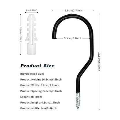 Bike Hooks Heavry Duty 6 (4 Count)