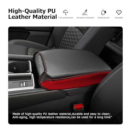 2025 2026 Pathfinder Center Console Cover Compatible with Pathfinder 2022 2023 2024 2025 2026 Accessories Armrest Cover Armrest Console Cover Carbon Fiber Texture
