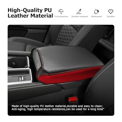 2025 2026 Pathfinder Center Console Cover Compatible with Pathfinder 2022 2023 2024 2025 2026 Accessories Armrest Cover Armrest Console Cover Carbon Fiber Texture