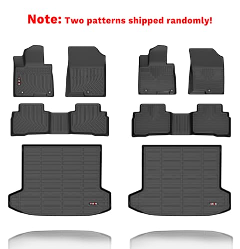 Floor Mats & Cargo Liner for 2026 2025 2024 2023 2022 Hyundai Tucson Hybrid Car Mats Cargo Mat Trunk Mat Tucson Hybrid All Weather Floor Mats Trunk Liner Black Accessories