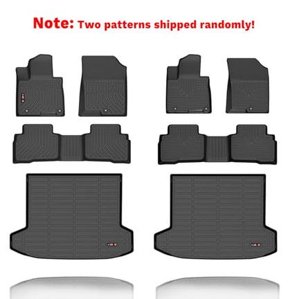 Floor Mats & Cargo Liner for 2026 2025 2024 2023 2022 Hyundai Tucson Hybrid Car Mats Cargo Mat Trunk Mat Tucson Hybrid All Weather Floor Mats Trunk Liner Black Accessories