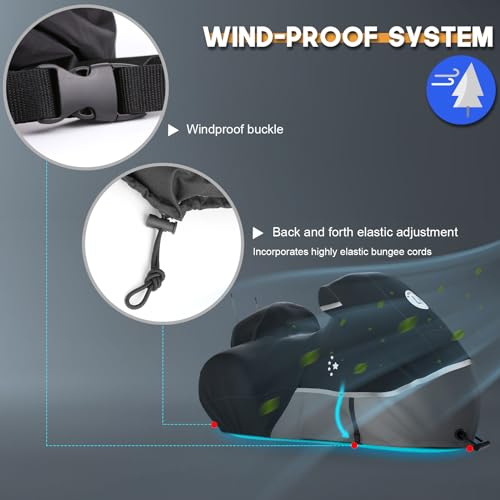 Trike Cover Motorcycle Cover Heavy Duty 420D Waterproof for Trike Models Harley Davidson freewheeler