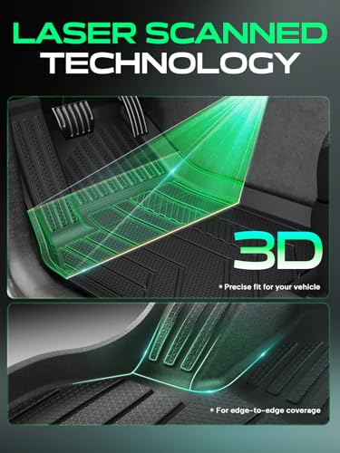 Automotive Floor Mats for Tesla Model Y Juniper 2025 2026 (3 Count)