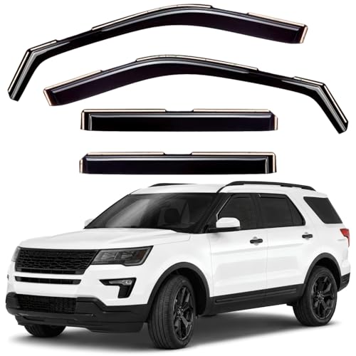 Window Deflectors Smoke Tinted in (4 Count)