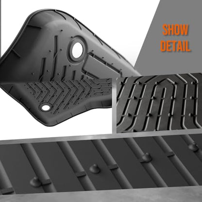 TPE Floor Mats Fit Ford F150 Supercab 2015