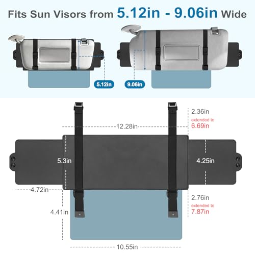 Sun Visor Extender for Car