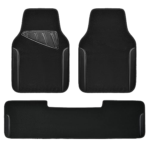 Waterproof Universal Faux Leather 3Pcs Car Floor Mats