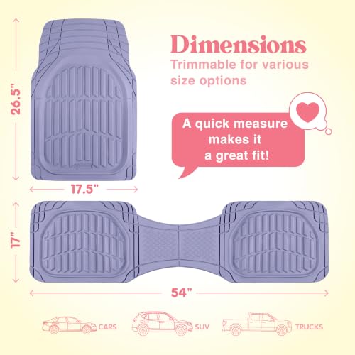 Lavender Purple Car Floor Mats
