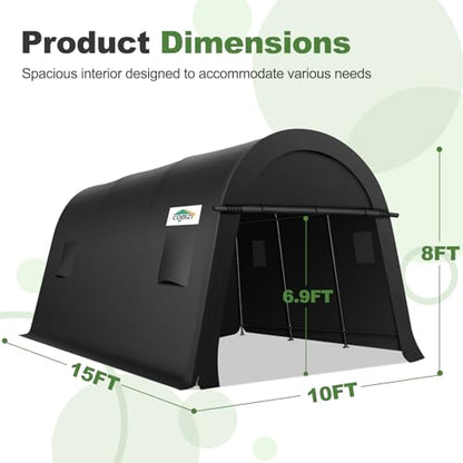 10x15 Carport Canopy Heavy Duty Portable Garage Tent