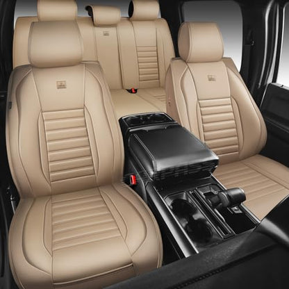 Nappa Leather Car Seat Covers Full Set