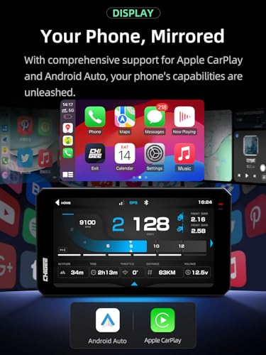 AIO 6 MAX Motorcycle Carplay Android Auto GPS Navigation System