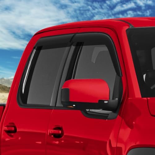 Tape on Extra Durable Rain Guards for Nissan Frontier 2022 (4 Count)