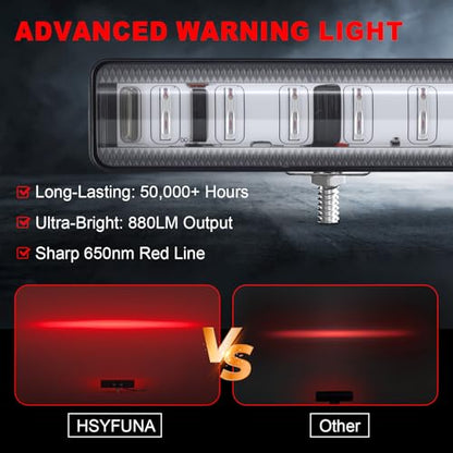 LED Forklift Safety Light Red for AGV Automated Guided Vehicle (2 Count)