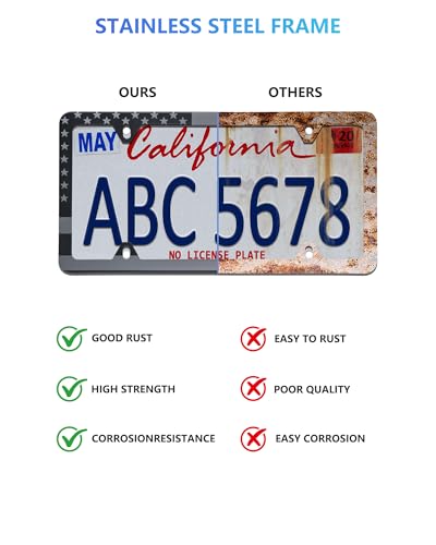 American Flag License Plate Frames