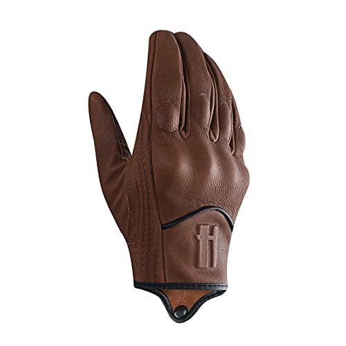 Womens Full Finger Touch Motorcycle Gloves GL016 Saddle XL