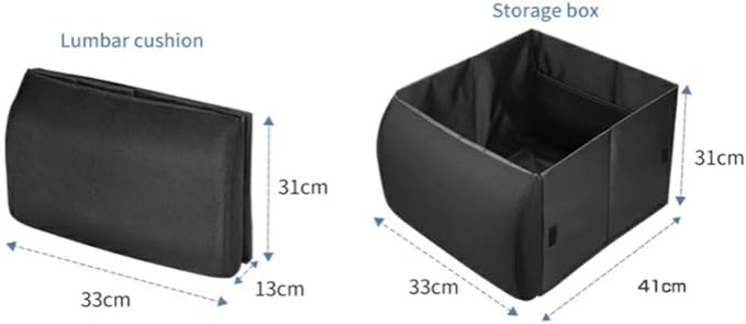 Car Storage Box for Tesla Model 3 Highland 2024 2025, Foldable Lumbar Cushion Waterproof Large Capacity 30L Organizer Travel Accessories