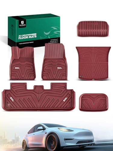 Automotive Floor Mats for Tesla Model Y 2020 (6 Count)