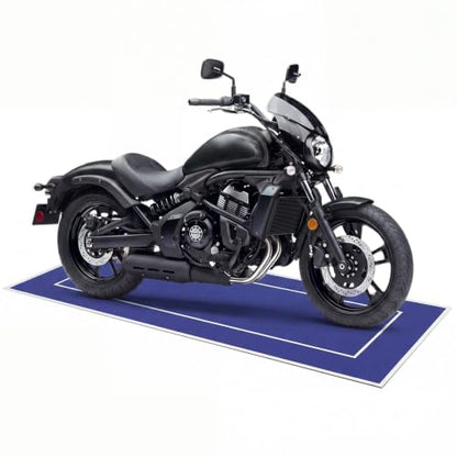 Motorcycle Mat Garage Floor Rug Washable Parking Mats for Garage Floors Non Slip Oil Absorbent Pad Rubber Backing Layer Protects Floor