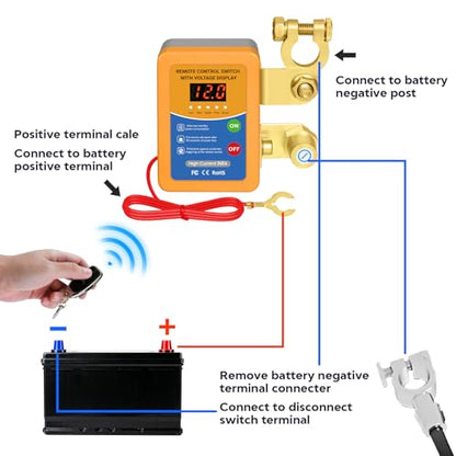 Remote Battery Disconnect Switch 12V (4 Count)
