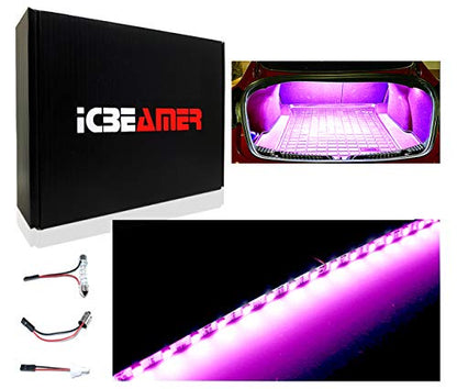 12" Purple 18SMD 2835 LED Strip Light Universal Fit Car Trunk Cargo Area or Interior Illumination