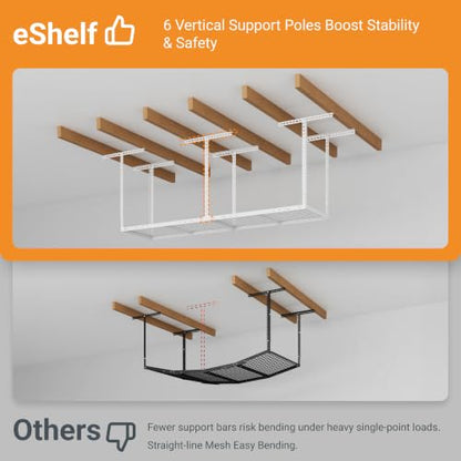 2x8ft Overhead Ceiling Garage Storage Rack