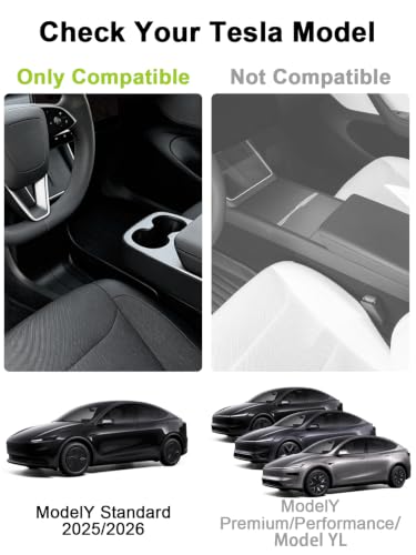 Center Console Organizer for 2025 2026 Tesla Model Y Standard