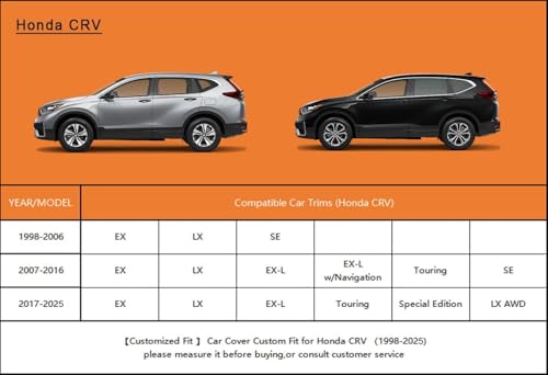 7 Layers Waterproof SUV Car Cover for Honda CRV CR