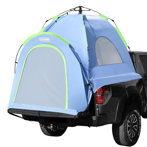 Upgraded Tecoom Pop Up Truck Tent Waterproof PU3000mm